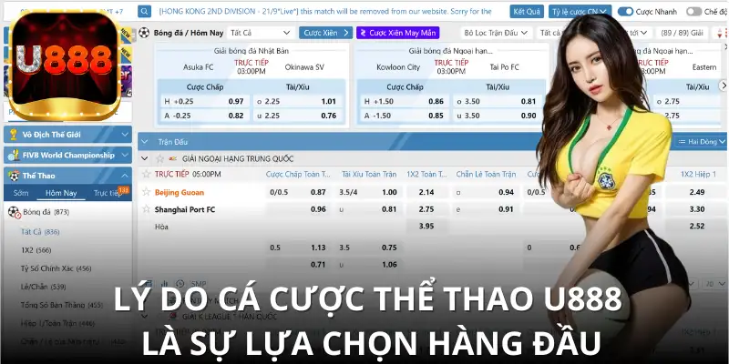 Tại sao cá cược thể thao tại U888 được nhiều người chọn lựa?