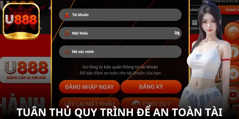 Tuân thủ đúng cách đăng nhập để bảo vệ tài khoản.